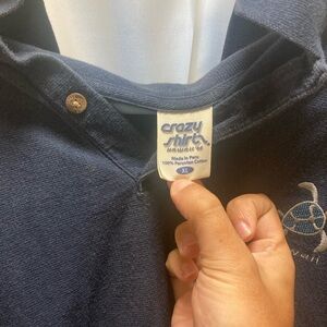 Men's Crazy T-shirt Polo Navy